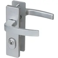 Nemef veiligheidsbeslag PC72 kortschild kruk/kruk 3407-II met kerntrek beveiliging SKG3 aluminium F1