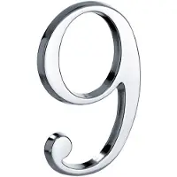 Artitec Mi Satori Huisnummer Roman 120mm-9 glans chroom