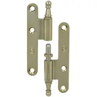 AMIG Paumellescharnier met kroonkop 100 x 56 x 2 mm links goud