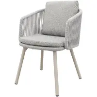Van der Garde Tuinmeubelen Ohio dining chair aluminium/rope - Mokka (OP=OP)