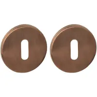 Intersteel Set van 2 sleutelrozetten Tira rond brons Ø 52mm