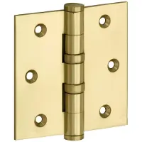 Artitec Mi Satori Kogellagerscharnier rechte hoek vlak 76x76mm messing ongelakt
