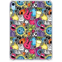 B2Ctelecom iPad (2022) 10.9 | iPad 10.9 (2025) Leuke Siliconen Hoes Punk Rock