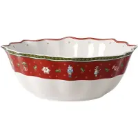 Villeroy & Boch Toy's Delight schaal 2,1 liter Wit-rood