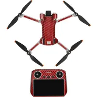 Sunnylife Stickerset - Red Grain - Mini 3 Pro enRC Controller