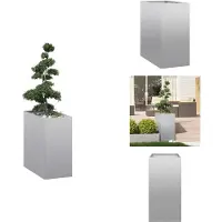 vidaXL Plantenbak 40x80x80 cm gegalvaniseerd staal