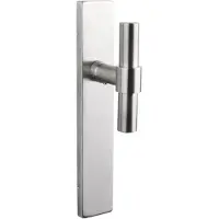 Lavuzo deurklink Pesaro rvs met rechthoekig schild blind