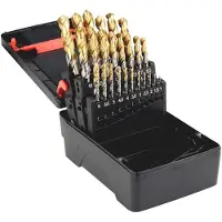 Würth - Assortiment spiraalboren HSS DIN 338, type RN TiN kop, 25-delig - Assortiment spiraalboren HSS DIN 338, type RN TiN kop, 25-delig x 1 st