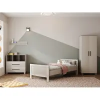 Cabino Tienerkamer Belmond Clay 3 Delig met Commode Geneve Clay en Kledingkast Geneve Clay