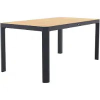 Van der Garde Tuinmeubelen General tuintafel 160x90 cm. - aluminium royal grey frame / teak