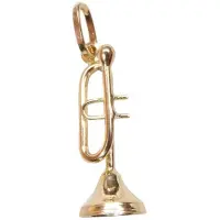 Christian Gouden trompet hanger