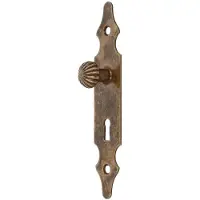 AMIG sleutelplaat met knop SL35 antiek