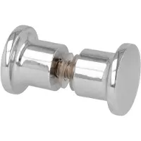 AMIG knop voor glazen deuren zamak verchroomd
