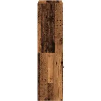 vidaXL Hoge kast met deuren 68x37x142 cm bewerkt hout oud houtkleurig