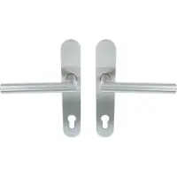 ODShop deurklink Modern haaks op ovaal schild PC92 rvs