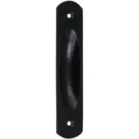 ODShop Schuifdeurgreep IJzer zwart 132 x 30 mm