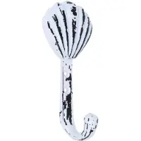 ODShop Kapstokhaak schelp klassiek wit
