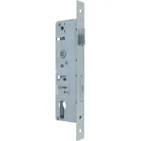 Online Deurbeslagshop Smaldeurslot voor stift 8x8 mm PC92, 35 mm rechthoekige gegalvaniseerde voorplaat