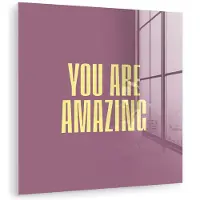 MuchoWow Tekst - Paars - Amazing