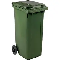 ESE Mini container 140 liter 140liter 140l groen Container 140 liter groen Kliko Kunststof Rolcontainer Afvalcontainer Antwerpen Mini-container 140 liter groen