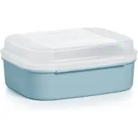 Tupperware varia- scharnierdoos lichtblauw