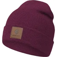 Urban ace Wintermutsen Unisex Cuff Mutsen Ruby Burgundy - UNI