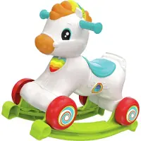 Clementoni baby 3-in-1 pony schommel- en looptoy - multikleur, 55 x 46 x 19 cm