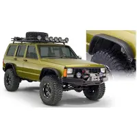 Bushwacker 84-01 Jeep Cherokee Flat Style Flares 4pc - Black