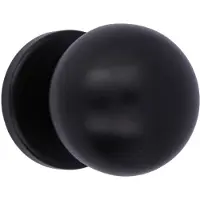 AMIG Vaste deurknop ø70mm zwart