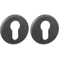 Intersteel cilinderrozetten verdekt ø52x6mm - PVD antraciet