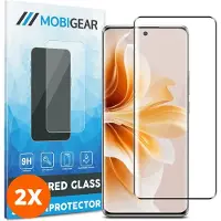 Mobigear Screenprotector geschikt voor OPPO Reno 12 Glazen | Premium Screenprotector - Case Friendly (2-Pack)