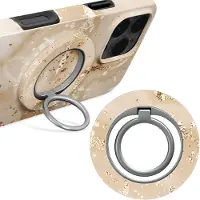 Mobilize MIO Ring Holder Universele MagSafe Houder Goud Marble