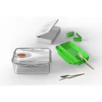 Biesse lunchbox met afsluitbare compartimenten