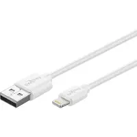 Goobay Lightning naar USB 3m Wit [Apple MFI gecertificeerd Sync- / oplaadkabel / datakabel]