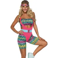Leg avenue - 80's Cardio Cutie Kostuum - XS - Multicolours
