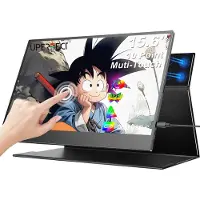 Uperfect draagbare monitor van 15,6 inch met touchscreen | 10-Punts Aanraking | Full HD IPS | 16:09 | MINI HDMI&Dual USB-C | VESA-compatibel
