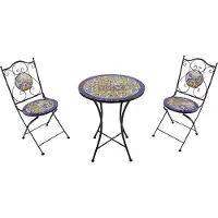Axi Amélie Mozaïek Bistroset Mediterrane stijl Blauw/geel
