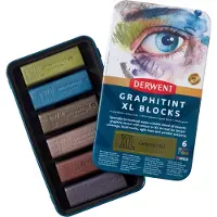 Derwent Graphitint XL Blocks Tin 6-set