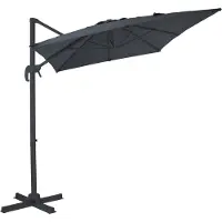 Axi Coco Zweefparasol 200x300cm Antraciet/grijs