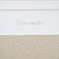 Meyco Baby Klein Wonder ledikant laken - soft sand - 100x150cm - 0.3 TOG