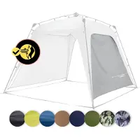 DS Produkte Outdoor zijwand voor pop-up paviljoen, zijwand voor tuintent en camping en partytent, 225 x 155 x 132,5 cm, geschikt voor paviljoens [lichtgrijs] - Paviljoen niet inbegrepen