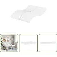 vidaXL Matras - Schuimmatras - Schuimmatras hardheid H2 H3 120x210 cm wit - Topper - Slapen - Nachtrust