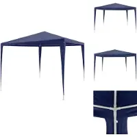 vidaXL Partytent 3x3 meter, blauw - Partytenten en paviljoens
