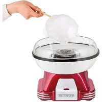 HEINRICH'S HZW 8322 - Suikerspinmachine -Retro Style - Rood