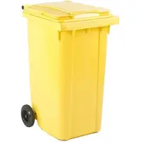 ESE Afvalcontainer 240 liter 240liter 240L geel met geel deksel