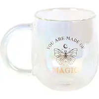 Something Different - You Are Made of Magic Iridescent Double Walled Glass Mok/beker - Multicolours