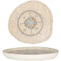 RINART Dinerbord celest porselein 26 cm set van 6