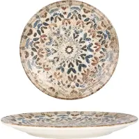 RINART Dessertbord aztec porselein 23 cm set van 6