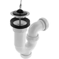 PRIMEMATIK - Uitschuifbare sifon voor wastafel-bidet 1 "1/2 x ∅ 70 mm