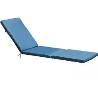 Oviala - Kussen voor ligstoel blauw polyester pacific 186x53x5 cm - Picchu